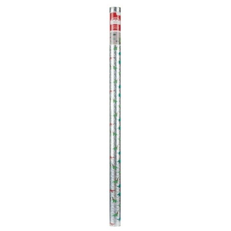 Holiday Time Premium Reversible Gift Wrap, Dinosaurs