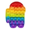 ZIYIXIN Push Pop Bubble Fidget Toy, Stress Reliever Rainbow Color Sensory Toy