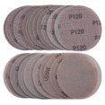 thumbnail image 1 of Discos de lijado de malla de 30 uds, discos abrasivos secos de papel de lija con gancho y bucle de grano 80-600 de 125mm, compatibles con arena, 1 of 5