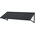 thumbnail image 2 of BACKYARD BEAUTIFUL Metal Awning 60" x 24", Front Door and Window Canopy with Powder-Coated Frame, Weather Resistant Sun and Rain Shelter for Patio, Entrance, Porch and Balcony, Dark Gray, 2 of 9