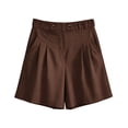 thumbnail image 6 of Yutgune Womens Cotton Casual Bermuda Shorts Elastic Waist Lightweight Summer Lounge Beach Shorts with Pockets, 6 of 7