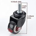 thumbnail image 2 of M8x25mm Trolley Swivel Caster Cabinet 4pcs, 2 of 5