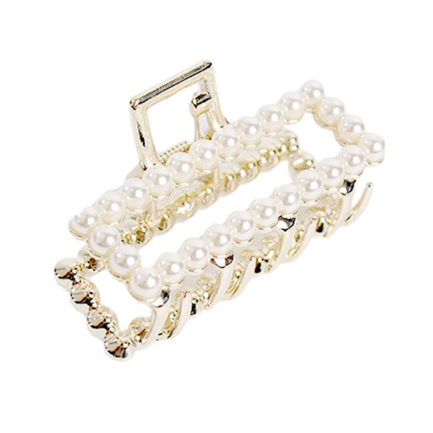Minnieouse Moda chica mujer pinza para el cabello perla horquilla cristal pinzas para el cabello accesorios para el cabello señora boda horquillas nupcial Accesorio para el cabello vier Minnieouse PS14128-04