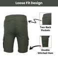 thumbnail image 3 of 3-Pack Women’s Flex Cargo Shorts with Elastic Waistband and Drawstring – Comfortable Fit with 6 Pockets and Stretch Fabric (S-2XL), 3 of 5