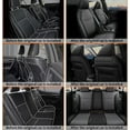 thumbnail image 7 of IKABEVEM Custom Fit Seat Covers for Toyota RAV4 Hybrid 2019 2020 2021 2022 2023 2024 (Not for XSE&2022-2024 SE Hybrid)-Full Set Faux Leather (Black&Grey), 7 of 7