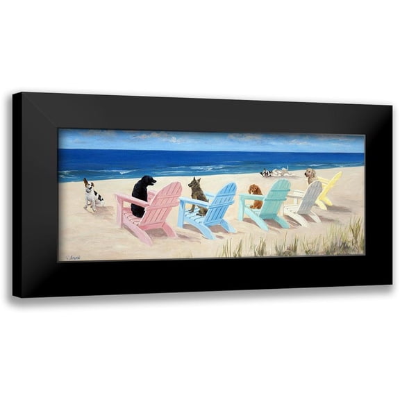 Saxe, Carol 14x8 Black Modern Framed Museum Art Print Titled - Southern Chair Tails