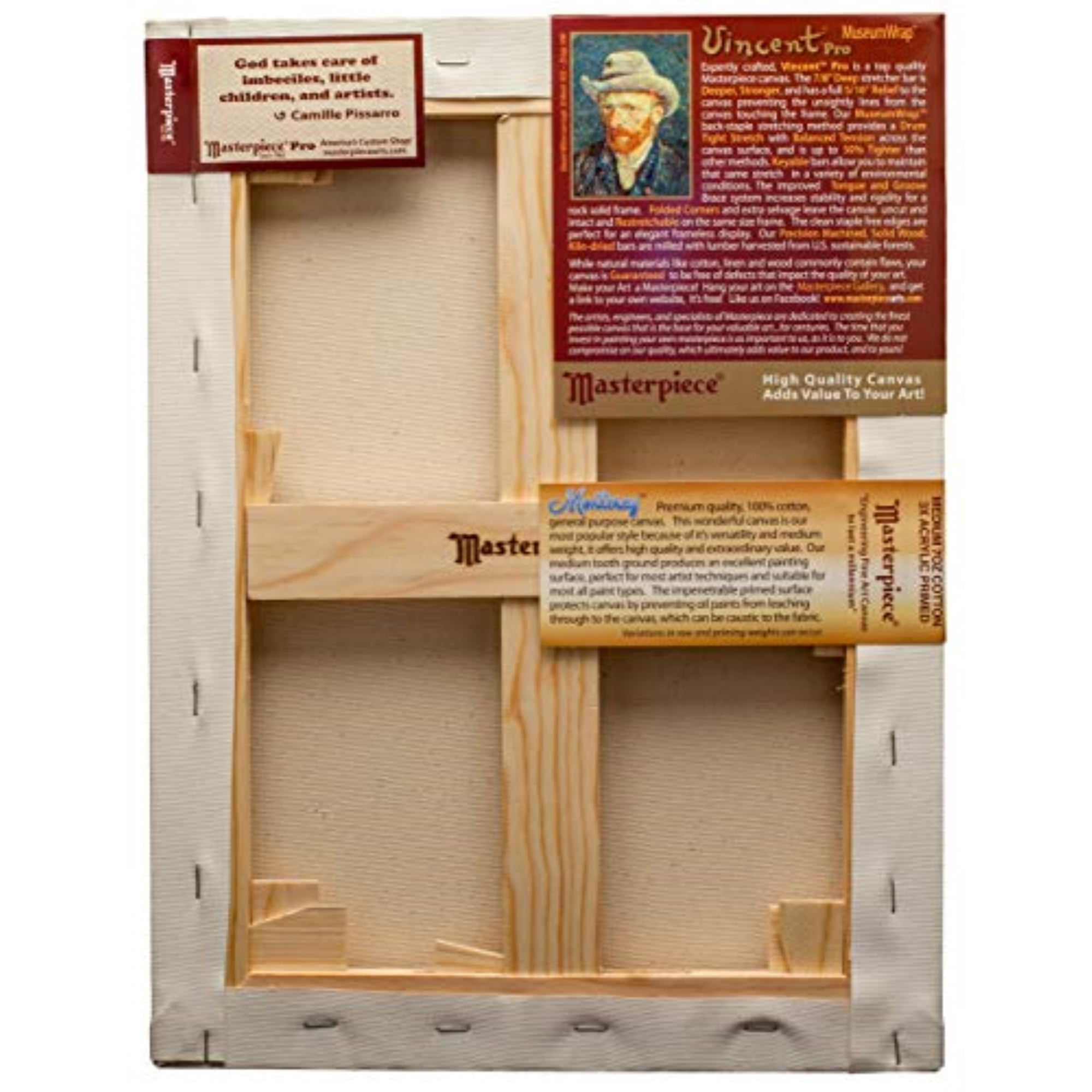 Masterpiece Vincent Pro Monterey 7/8" Profile Cotton Canvas - 20" x 24"