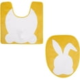 thumbnail image 2 of Dalrosia Easter Bunny Bathroom Rugs Sets with Toilet Lid Cover Non Slip Soft Washable Bath Rugs and Mats Set, 2 of 8
