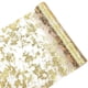 thumbnail image 1 of 28x900cm Hot Stamping Foil Table Runner Holiday Party Wedding Decor Polyester Mesh Table Flag - Silv, 1 of 5