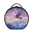 thumbnail image 2 of BZSMCE Makeup Bag Large Travel Cosmetic Bag with Adjustable Dividers Fashion Eagle's Celestial Flight Printed, 2 of 7