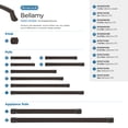 thumbnail image 7 of Amerock Bellamy 5-1/16 inch (128mm) Center-to-Center Oil-Rubbed Bronze Cabinet Pull, 7 of 7