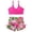 Hot Pink, variant on XEGLSBU Girls Swimsuit 2Pcs Bikini Girls Swimsuit Girls Swimwear Bathing Suits for Girls 2 Piece Swimsuit Adjustable Straps Padded Swimwear Tankini 7 12Y Green Size 7-8 Years