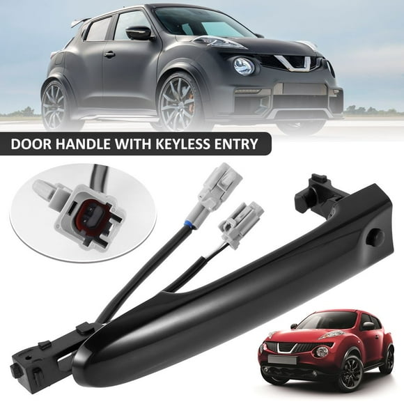 Car Door Handle Compatible with Nissan Juke F15 2010-2019 Professional Exterior Driver Front Right Side Door Handle Durable Replacement Keyless Entry for Car