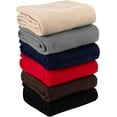 thumbnail image 2 of 12 Pack Bulk Throw Blankets Twin Size 60x50 Hypoallergenic, Lightweight Soft Fleece Throw Blankets Bulk for Homeless, Wedding Favors, Bed, Couch, Pet Blankets, Hospital Blankets, 2 of 9