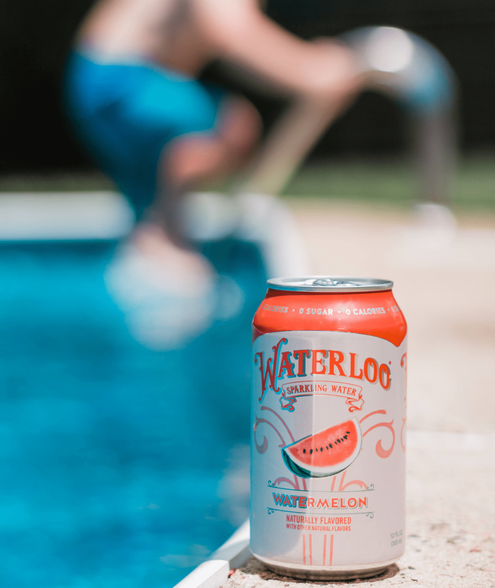 Waterloo Sparkling Water, Watermelon, 12 fl oz, 8 pack cans