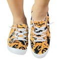thumbnail image 2 of Willtoo Women Halloween Pumpkin Shoes Cute Spooky Print Loafers Lightweight Comfortable Platform Casual Walking Shoes Slip on Flat Sneakers Boat Shoes with Soft Sole, 2 of 6