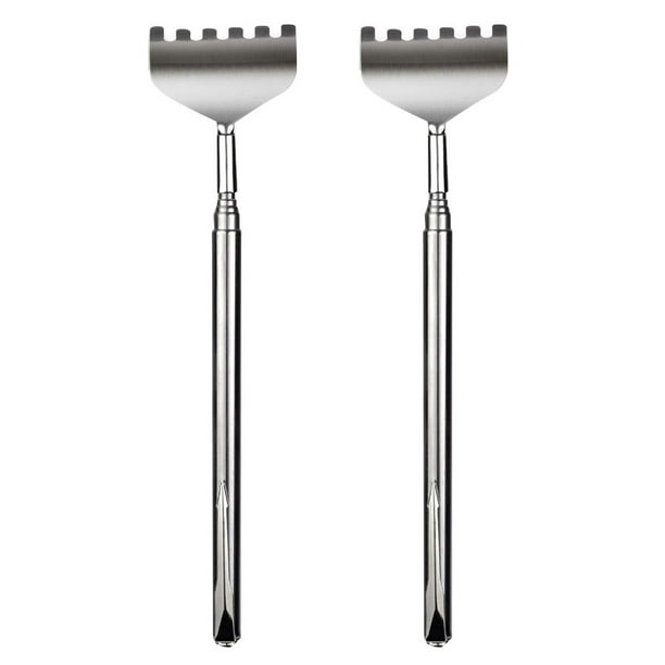 Back Scratcher Mean 2Pcs Telescopic Stainless Steel Back Scratcher