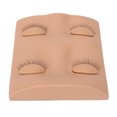 thumbnail image 3 of False Eyelashes Extension Practice Mannequin, PVC Soft Silicone Detachable Lightweight 3D Simulated Eyelash Training Model Head Washable   For Display Skin Color, 3 of 8