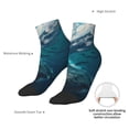 thumbnail image 4 of Uemuo Airplane Shark Printed Crew Socks, Moisture-Wicking Socks, Athletic Socks for Men Breathable Cushion Socks Casual Sport Socks for Running Traveling, 4 of 6