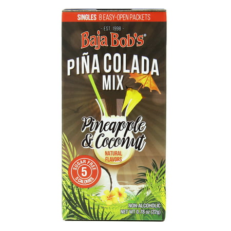 Baja Bob's Sugar-Free Pina Colada Mix - Singles (Best Pina Colada Mix Recipe)