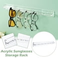 thumbnail image 2 of QHUDLV Acrylic Sunglasses Organizer, Wall Mounted Glasses Holder, Eyeglass Holder Display Stand Rack Hanging Eye Glasses Storage Organizer for Entryway Shelf, 2 of 5