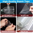 thumbnail image 4 of 5 Inch x 10FT,Clear Waterproof Repair Tape, Heavy Duty Patch for Fabric, Tarp, Tent, RV Roof, Awning, Underbelly, Sail, Boat Cover and Outdoor Surfaces, 4 of 7