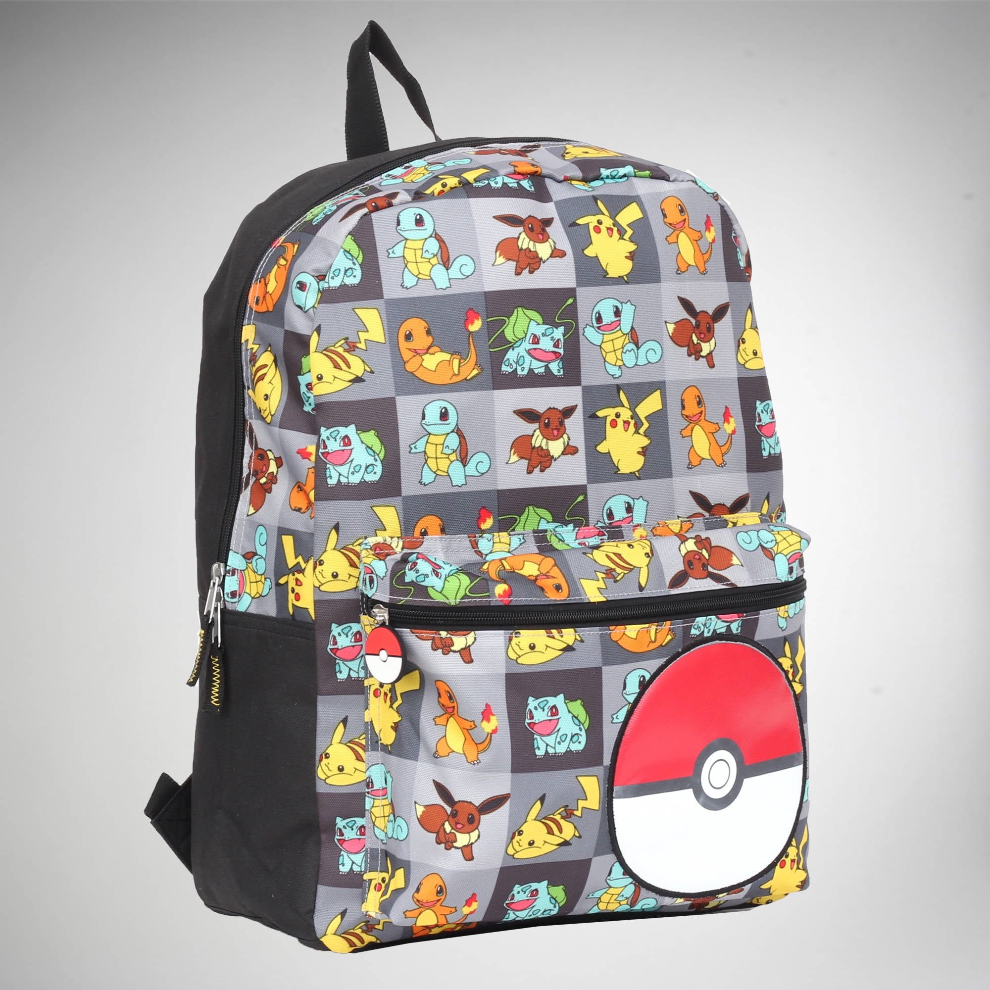 Multi Character Checker Print 17 Kids Licensed Backpack