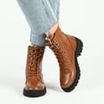 thumbnail image 2 of Journee Collection Womens Hallam Round Toe Block Heel Hiker Booties, 2 of 6