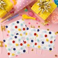 thumbnail image 3 of OULII 20 Sheets Soft Comfortable Disposable Napkins in Multi Colored Dots for Bathroom Use, 3 of 8