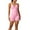 Pink, variant on Women Halter Sports 2 Piece Sets Seamless Ruched Sleeveless Yoga Tops Shorts Butt Lifting Workout Set, S