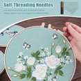 thumbnail image 3 of HELIAHOO Wooden Needle Storage Case, 30pcs Stainless Steel Assorted Selfs Threading Needles, Convenient Thread Sewing Needles, Threading Hand Sewing Needles for Quilt, Coat, Pants and Socks, 3 of 7