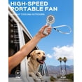 thumbnail image 4 of Portable Handheld Fan 5 Gear Speed 4000mAh Rechargeable Mini Neck Fan, up to 14 Working Hours, Foldable Desk Fan for Outdoor Travel Beach Gifts, 4 of 8
