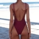 thumbnail image 4 of Trajes de baño para mujer, Trajes de baño de una pieza para mujer con tirantes elásticos y espalda descubierta, Traje de baño bikini para mujer, 4 of 4