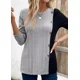 thumbnail image 4 of Sweaters Camisa De Manga Larga Acanalada Para Mujer Sueter, 4 of 5