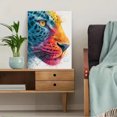 thumbnail image 5 of Colorful Abstract Watercolor Leopard Canvas Print, Modern Exotic Animal Living Room Wall Decor Art, 5 of 8