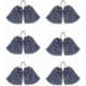 thumbnail image 1 of 12 Pack Pom Poms Cheerleading Metallic Foil Cheer Pom Poms With Plastic Handles For Cheering Squard Team Spirit Sports, 1 of 4