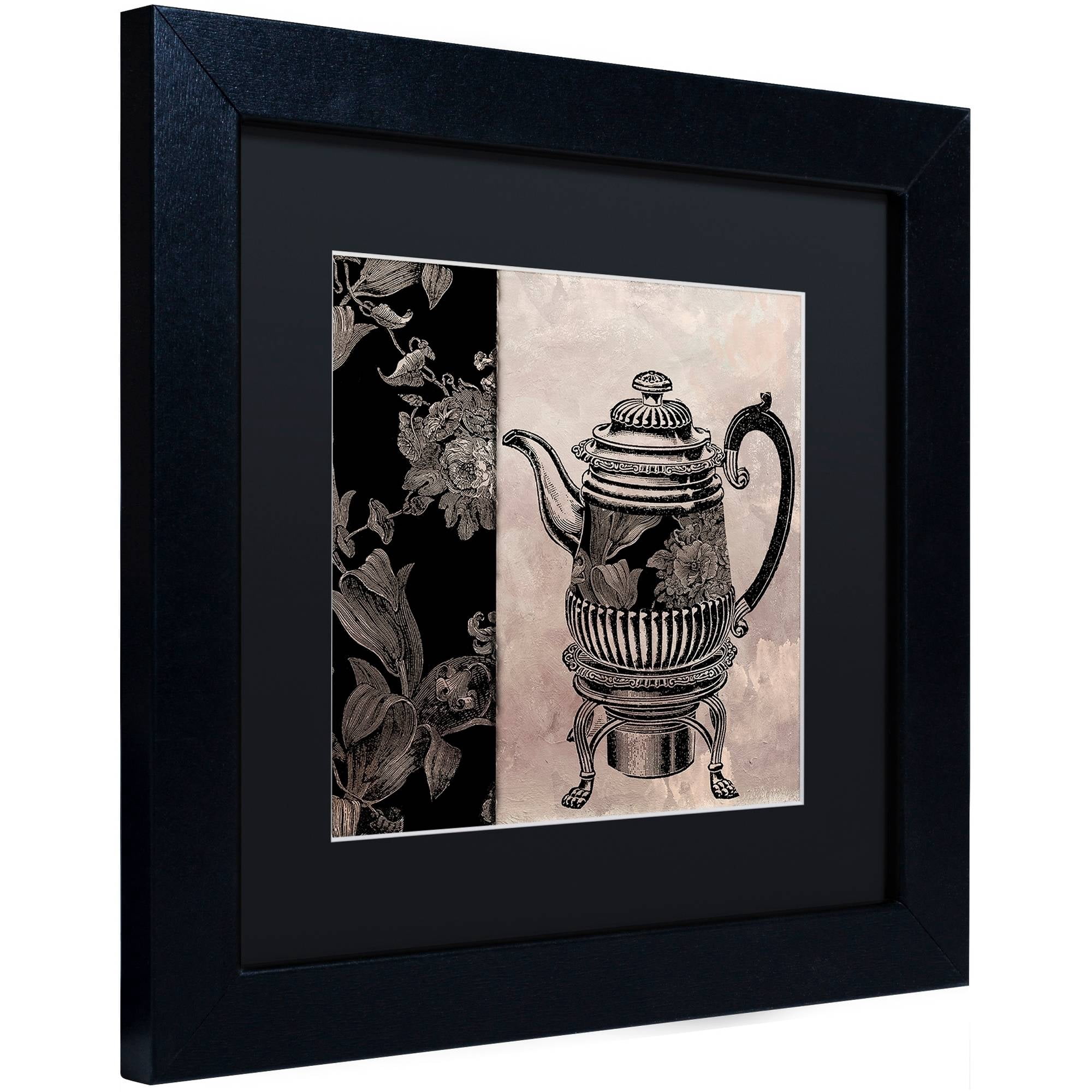 Trademark Fine Art "Victorian Table III" Canvas Art by Color Bakery Black Matte, Black Frame