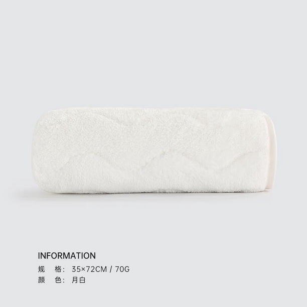 Nvzi 3 toallas de baño de vellón coral, toalla de baño absorbente para ducha, piscina, toalla de mano de 13,78 x 29,53 pulgadas (blanca)