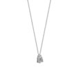 thumbnail image 2 of Women's .925 Sterling Silver Oxidized "faith" Tag Charm, 2 of 2