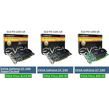 evga 512 P3 1240 BE quick look at the EVGA website under Graphics Cards will show