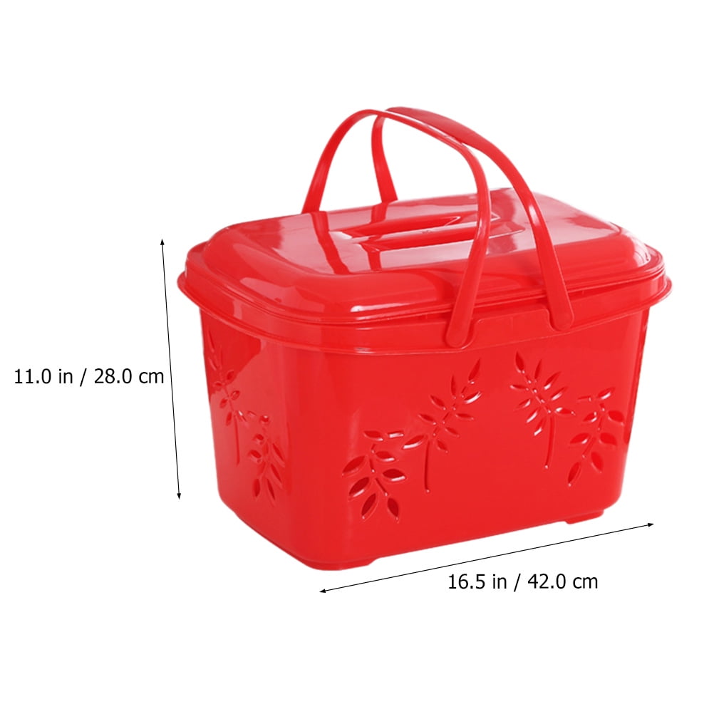 Plastic basket with 2 strengthened plastic handles, 20 L