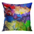 thumbnail image 1 of BOSDECO Digital Abstract Pattern Modern Futuristic Contemporary Painting Wall Oil on Pillow Case Pillow Cover 16x16 inch, 1 of 1