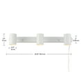 thumbnail image 4 of Dale 3-Light Matte White Plug-in Track Lighting, 4 of 6