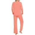 thumbnail image 5 of hotojiny Pajamas for Women Set Long Sleeve Top with Long Pants Pj Lounge Sets Soft Casual Sleepwear with Pockets, 5 of 6