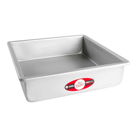 

Fat Daddio s PSQ-12123 Anodized Aluminum Square Cake Pan 12 x 3 Inch