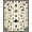 Ivory, Pattern 5, variant on ODIKA 4' x 6' Machine Washable Non-Slip Area Rug, Botanical Medallion High Traffic Rug, Red, 50996
