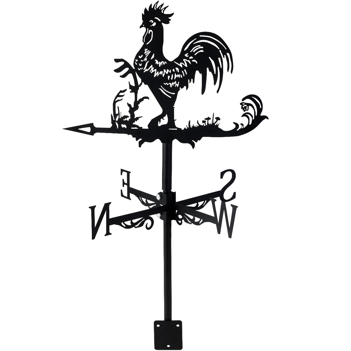 Birds Weather Vane for the Garden Fence & Shed Metal Outdoor Ornamental Wind Direction Indicator 
