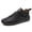 Black, variant on Handmade Casual Walking Shoes, Flexible Soft Sole Comfortable Flat Slip On Loafers, for Everyday Wear, Lightweight Breathable, Womens