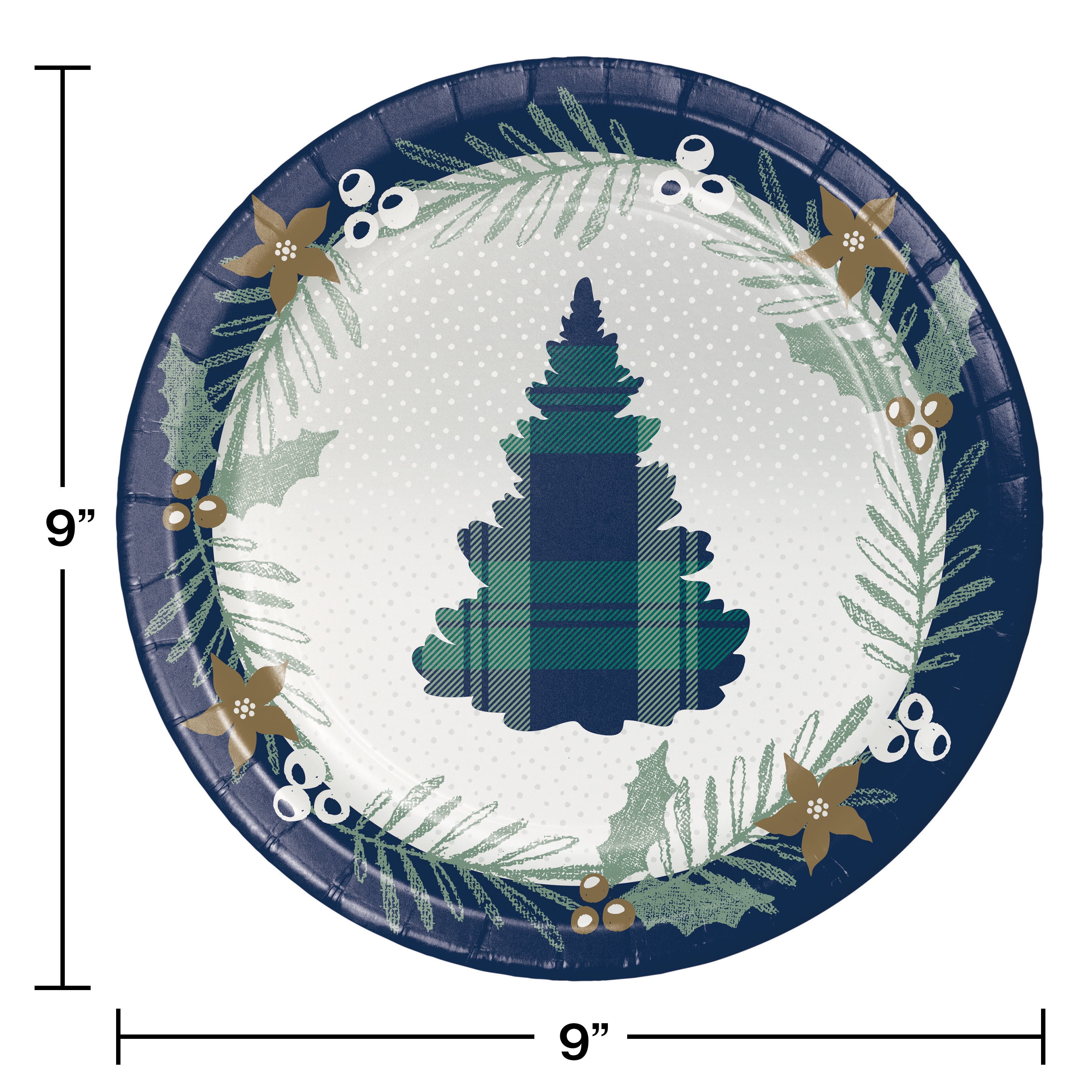 holiday paper plates