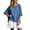 Blue, variant on YuXingFu Maxi Dress Plus Size Mid-Length Scoop Neck Plus Size Womens Dress Long Sleeve Pleated Casual Summer Sky Blue S
